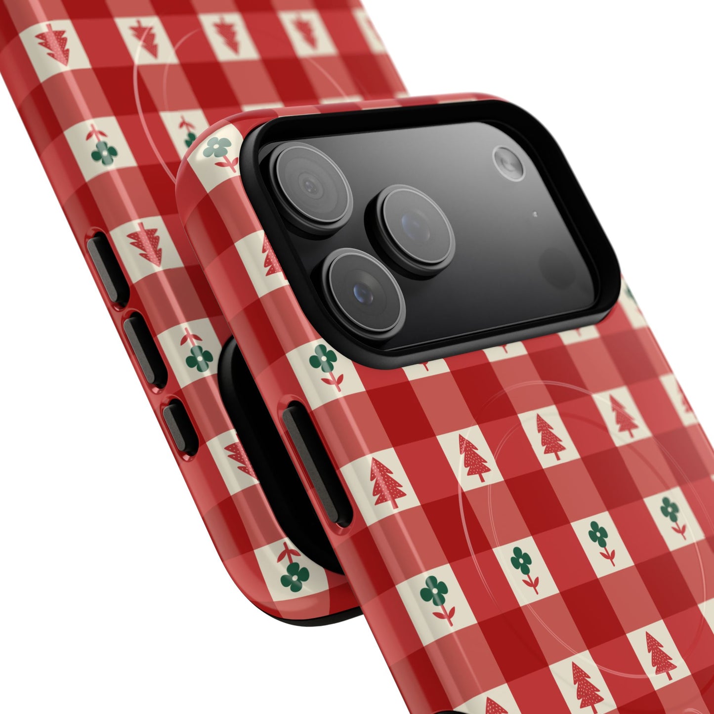 Red Gingham Holiday - Phone Case