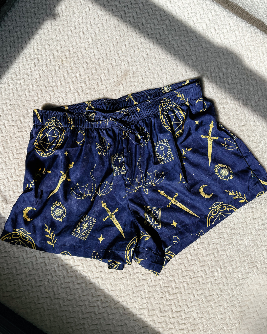 Sapphire Slumber - Pajama Shorts