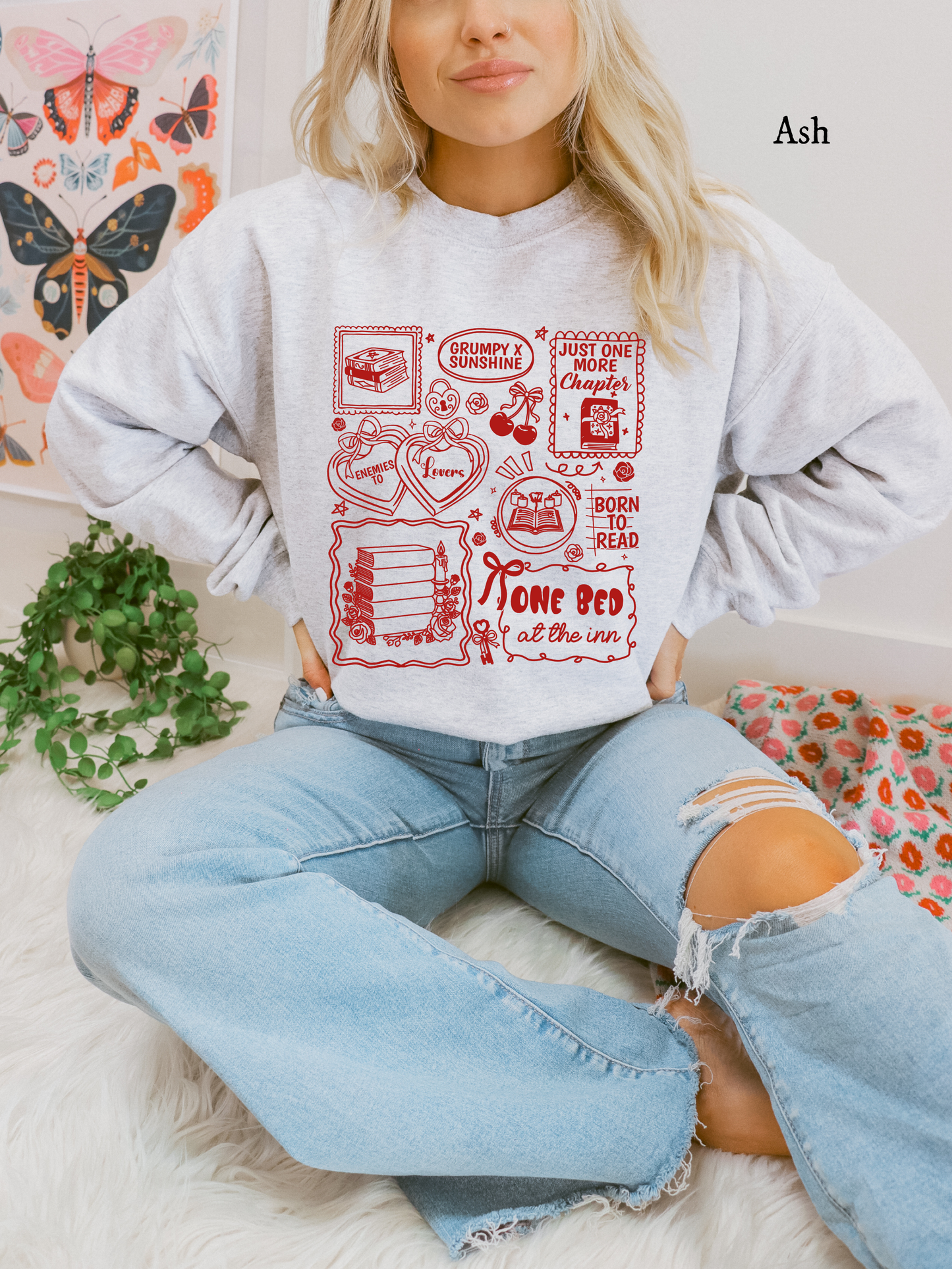 Tropes Sweatshirt (Red Font)