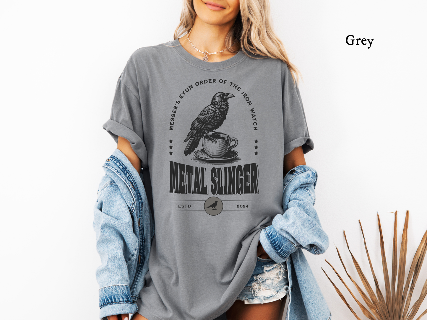 Messers Eyun Order of the Iron Watch- Comfort Colors® Tee, Officially Licensed Metal Slinger Shirt