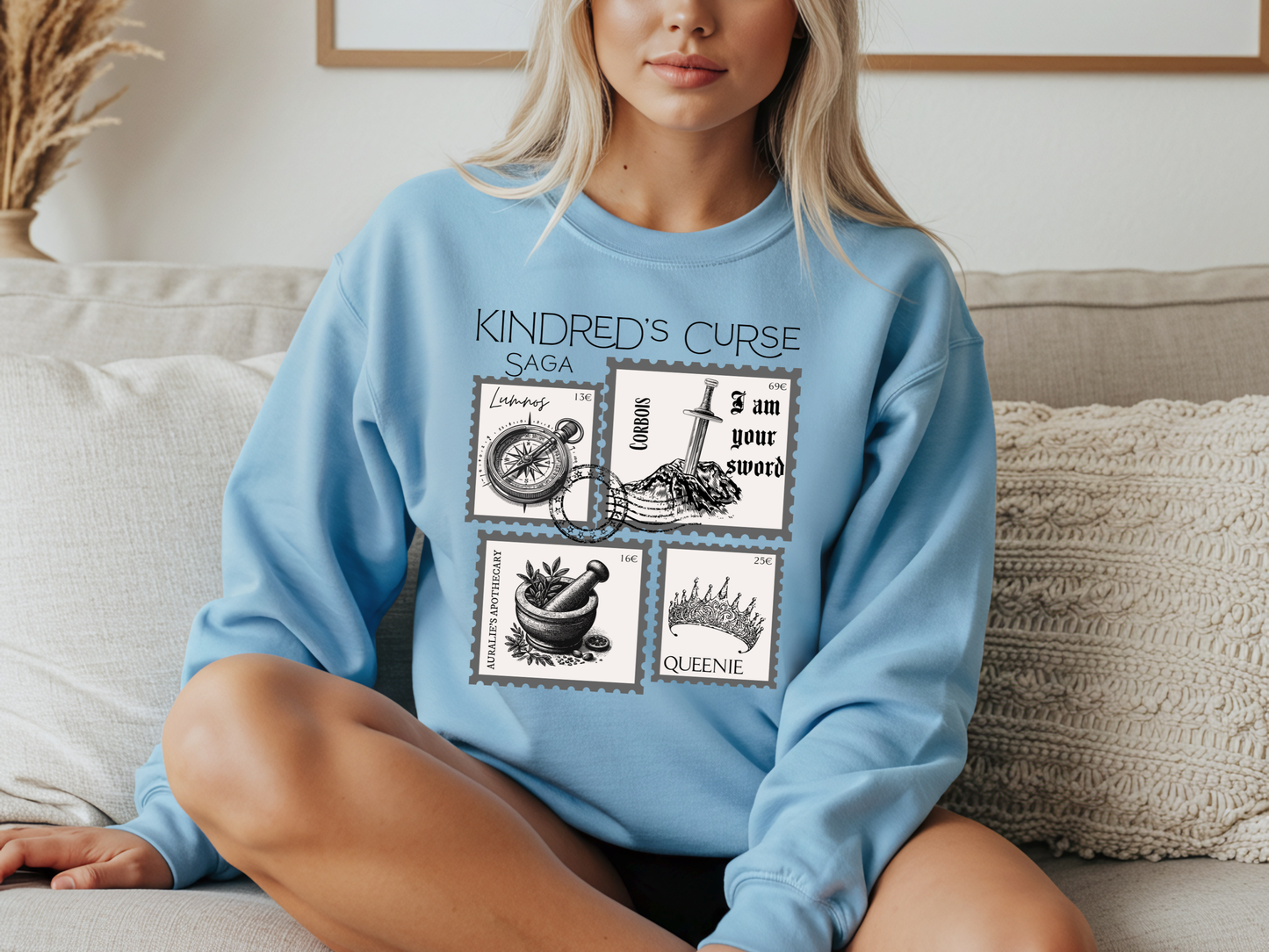 Kindred's Curse Saga Stamp Sweatshirt, Spark of the Everflame, Officially Licensed Penn Cole, Glow of the Everflame, Heat of the Everflame