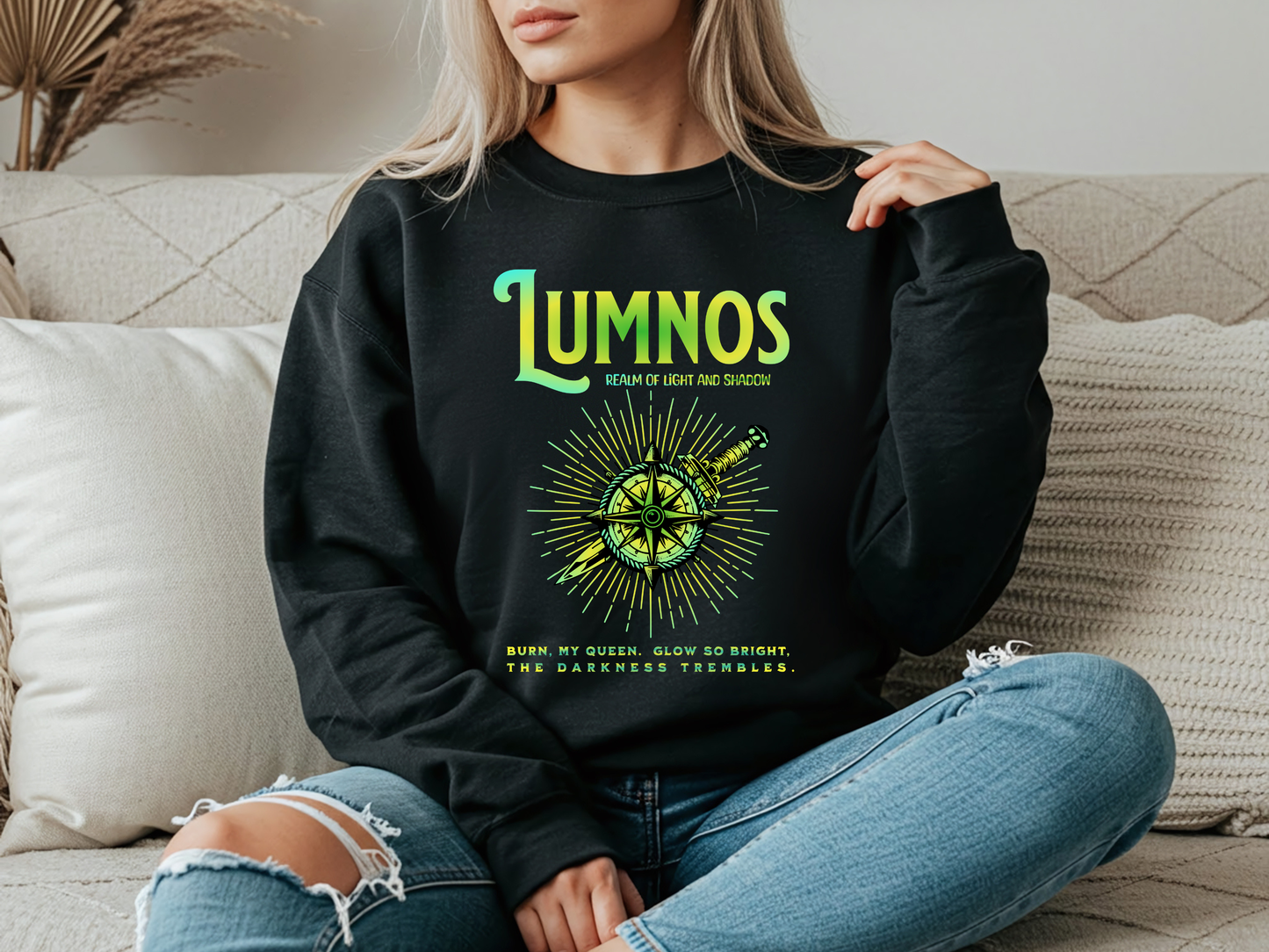 Lumnos Green Gradient - Officially Licensed Kindred's Curse Saga Sweatshirt