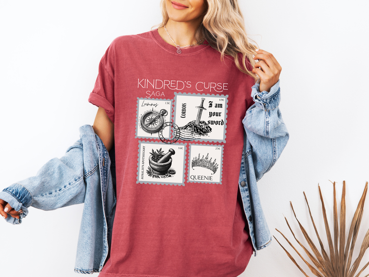 Kindred's Curse Saga Stamp - Comfort Colors Tee