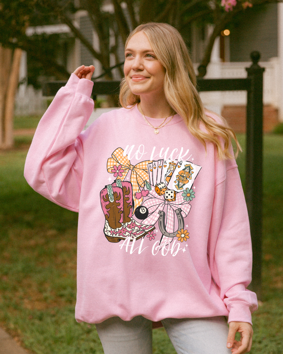 No Luck, All God - Faith Crewneck