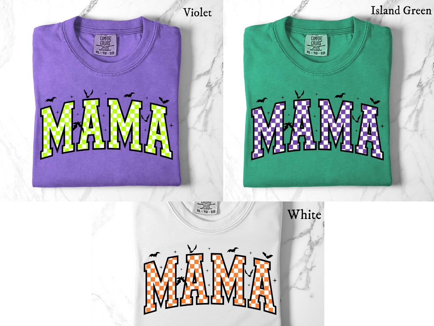 Spooky Mama Checkered - Tee