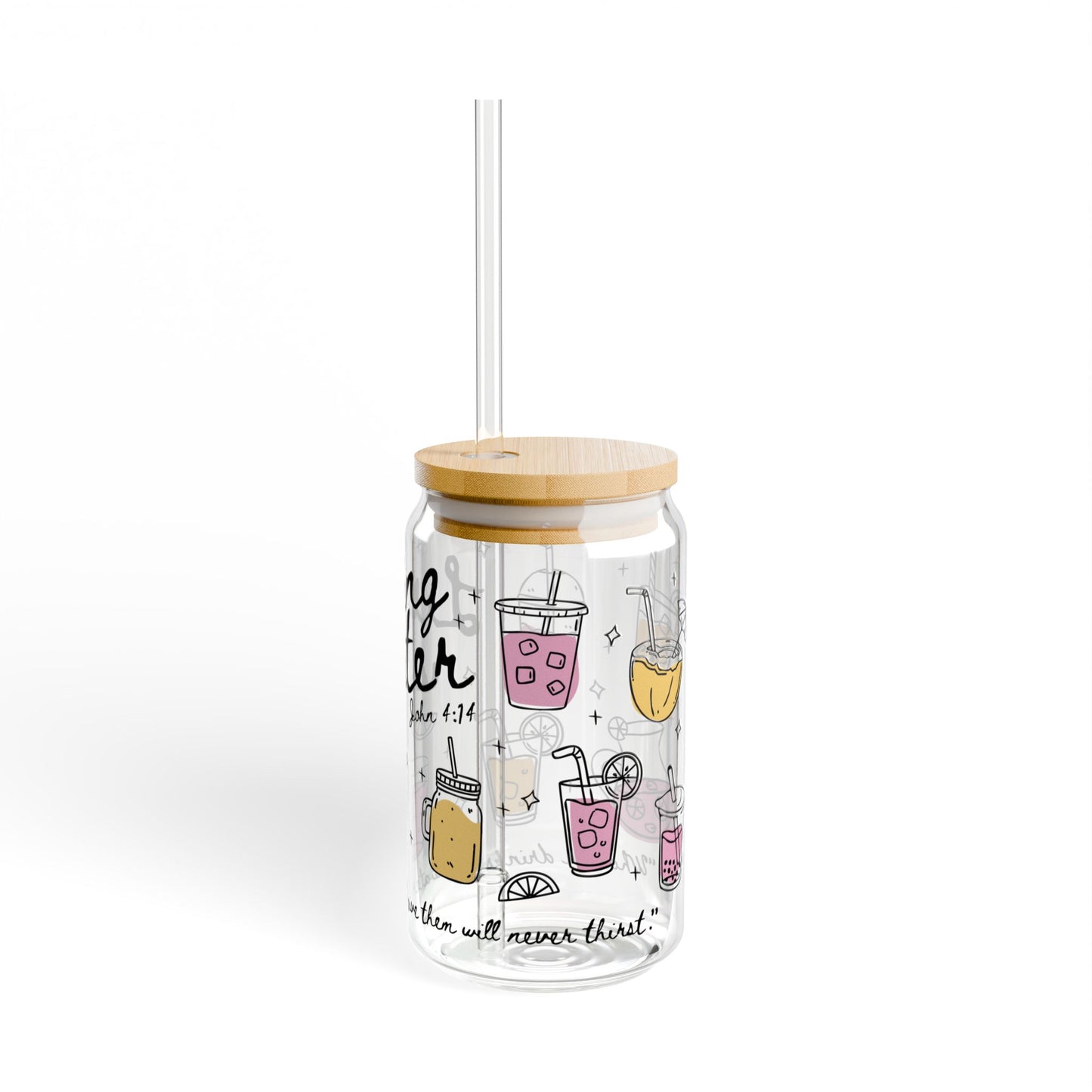 Living Water – 16 oz Glass Cup