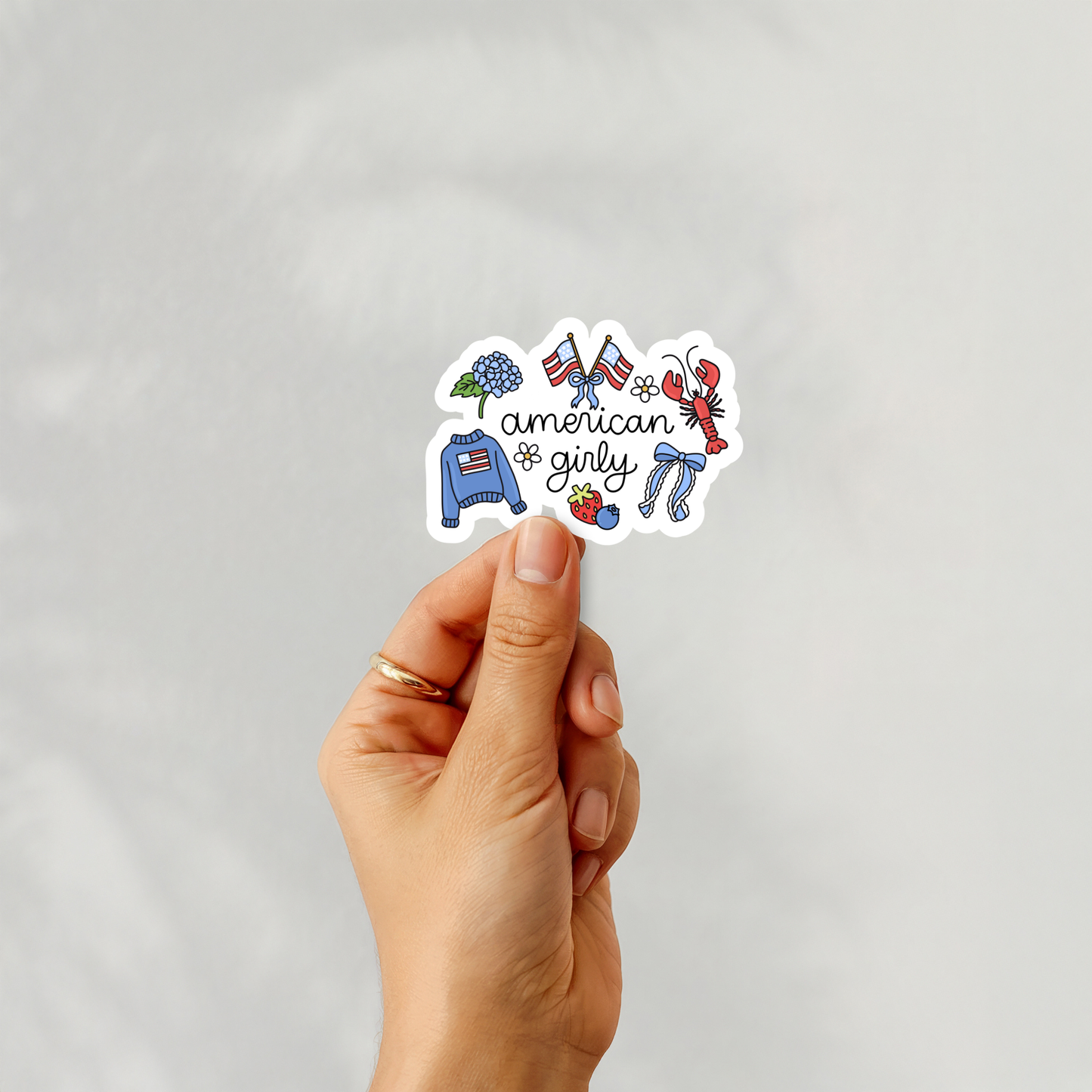 American Girly - Sticker