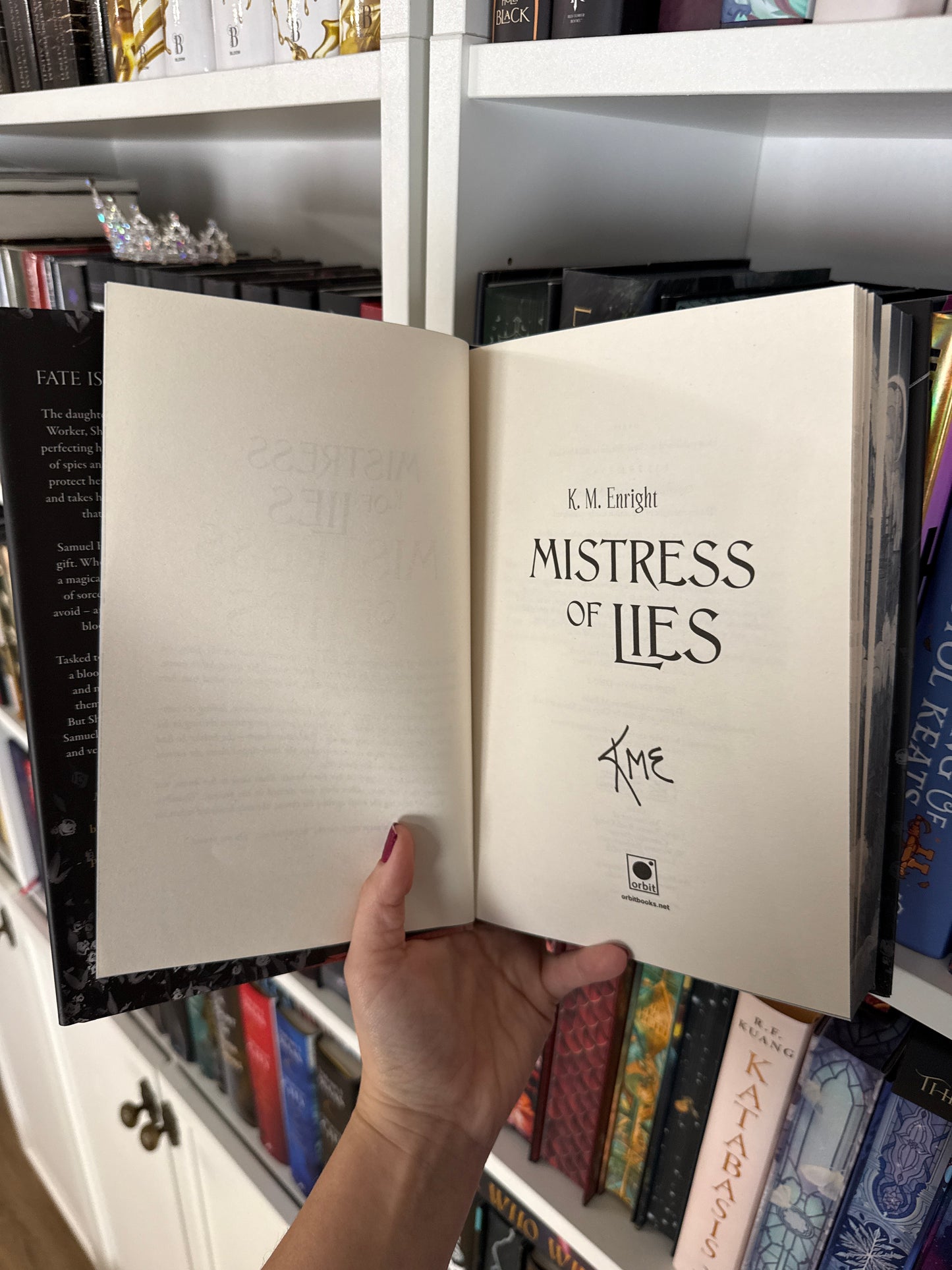 Mistress of Lies – K. M. Enright (Illumicrate)(SIGNED)(Hardback)