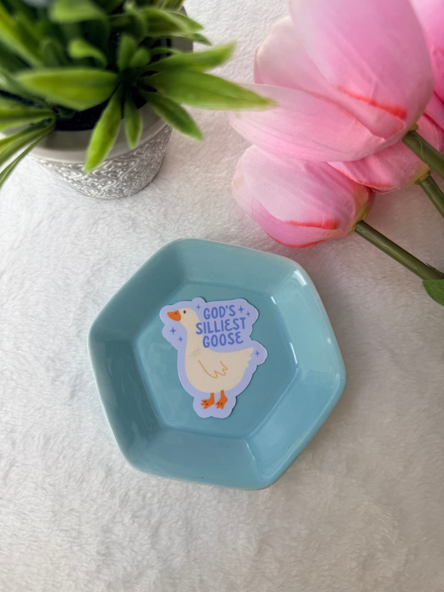 God’s Silliest Goose (Blue) - Sticker