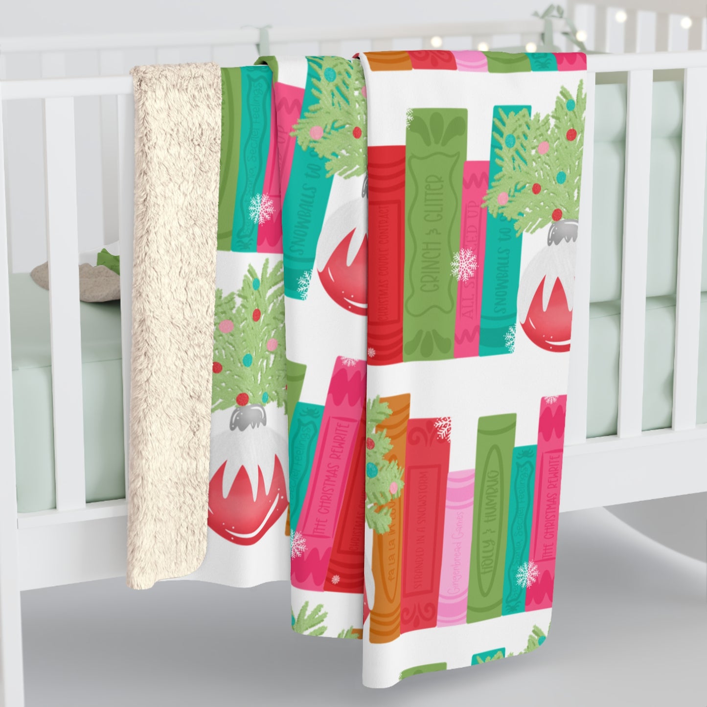 Christmas Bookshelf - Blanket