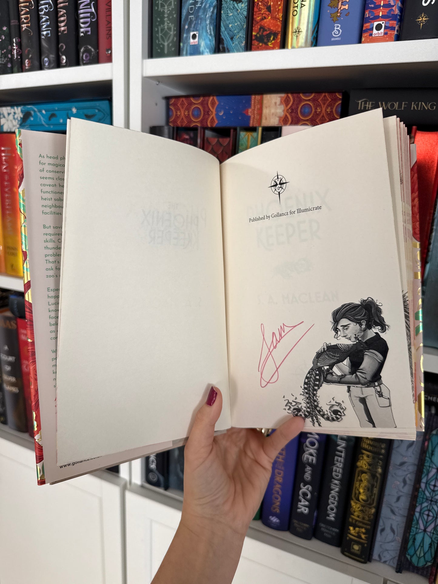 The Phoenix Keeper – S. A. MacLean (Illumicrate)(SIGNED)(Hardback)