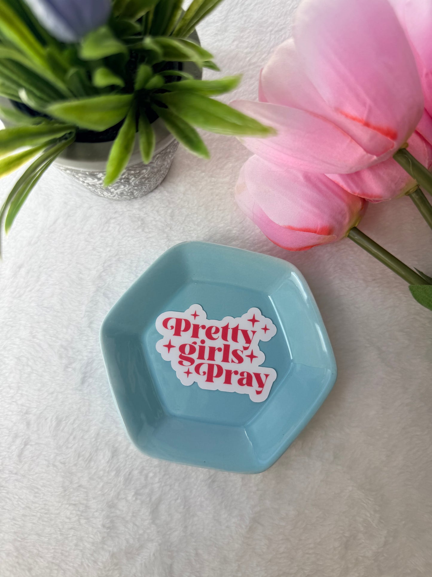Pretty Girls Pray - Sticker