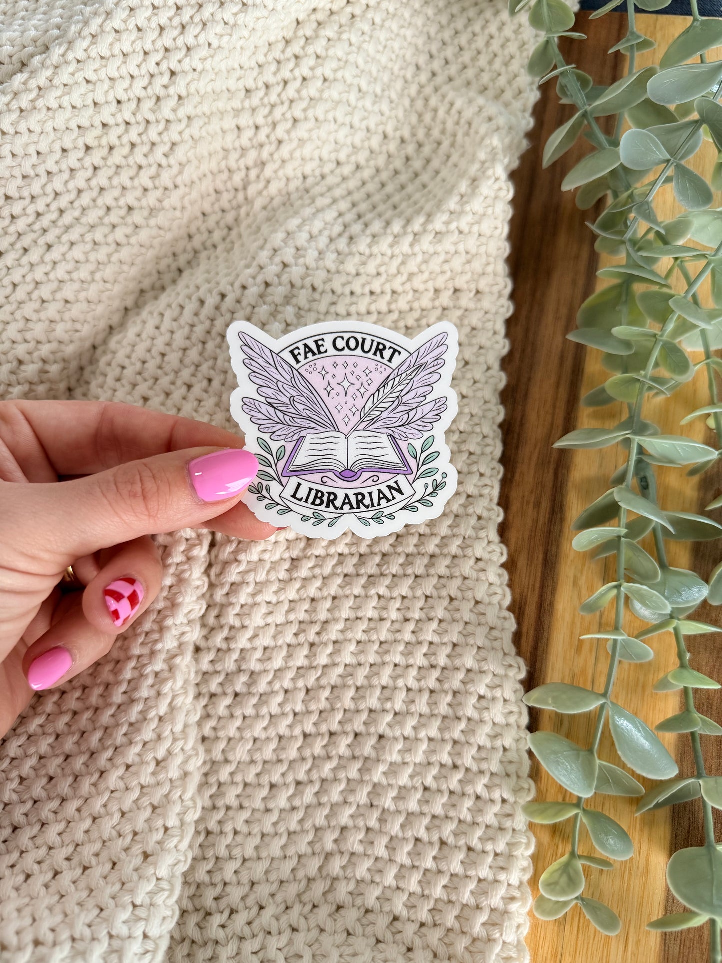 Fae Court Librarian - Sticker