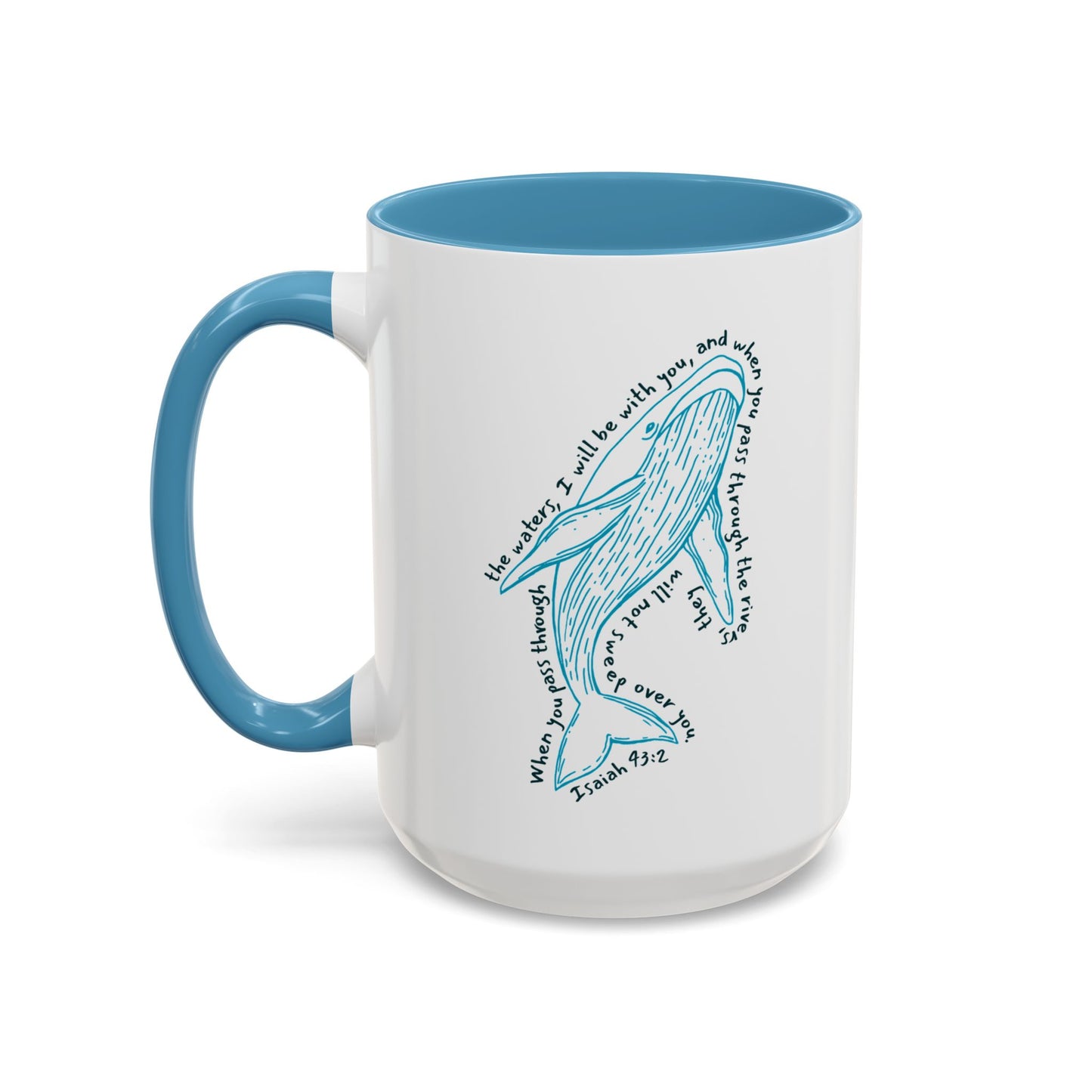 Isaiah 43:2 Whale - Mug