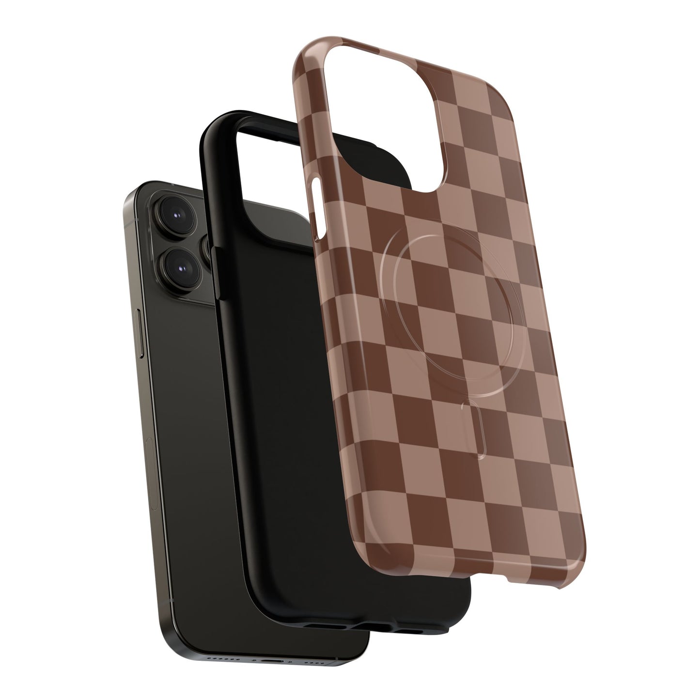 Cocoa Checkered Phone Case
