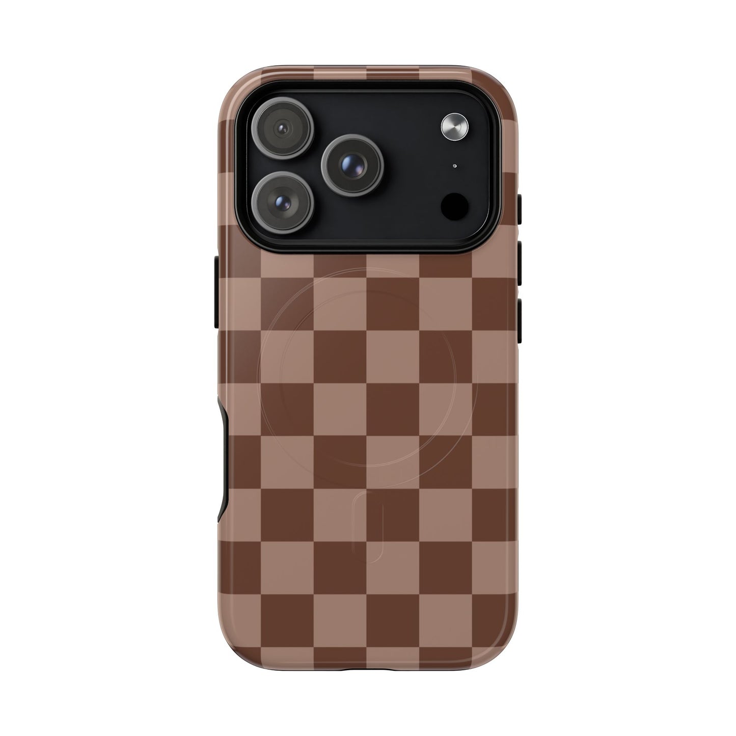 Cocoa Checkered Phone Case