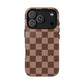 Cocoa Checkered Phone Case