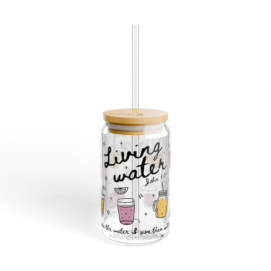 Living Water – 16 oz Glass Cup
