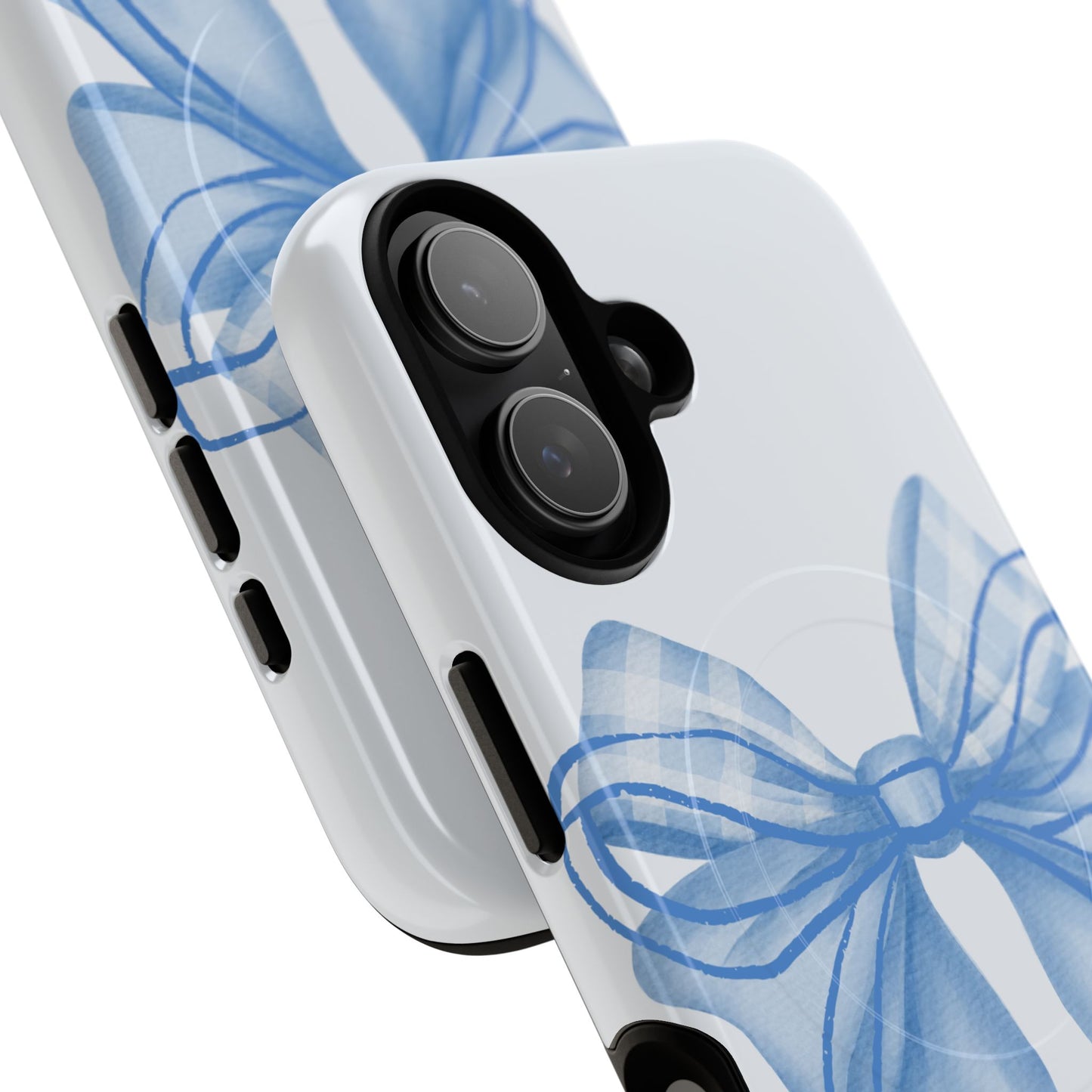 Coquette Blue Bow iPhone Case