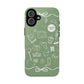 Sage Green Bookish iPhone Case