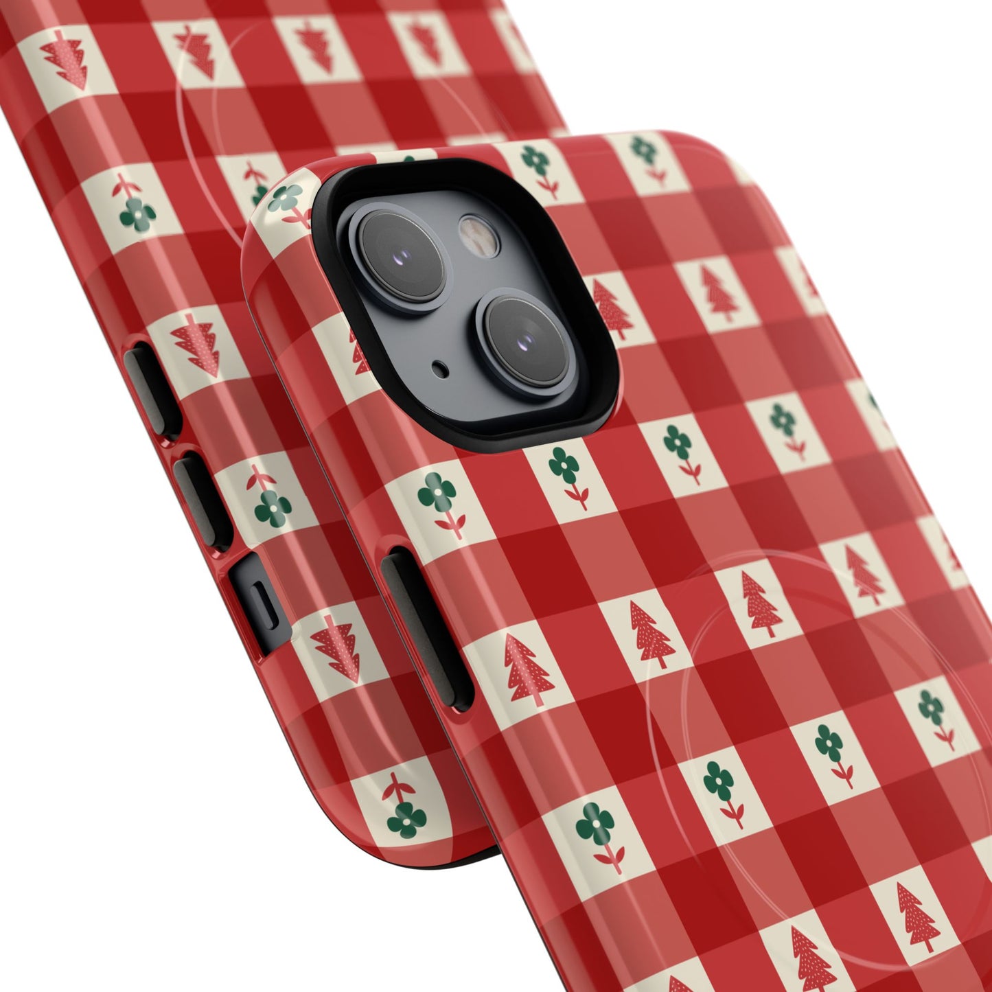 Red Gingham Holiday - Phone Case