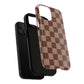 Cocoa Checkered Phone Case