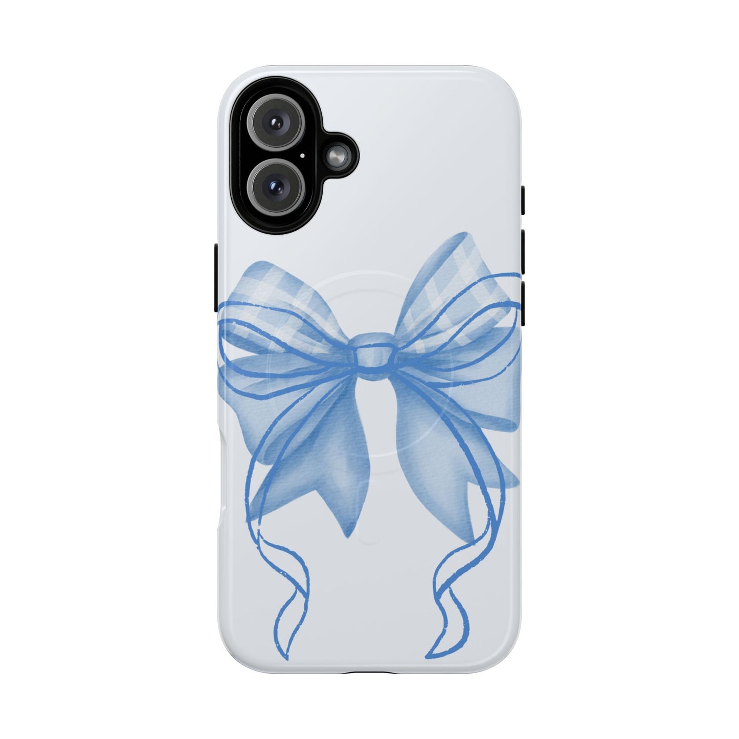 Coquette Blue Bow iPhone Case