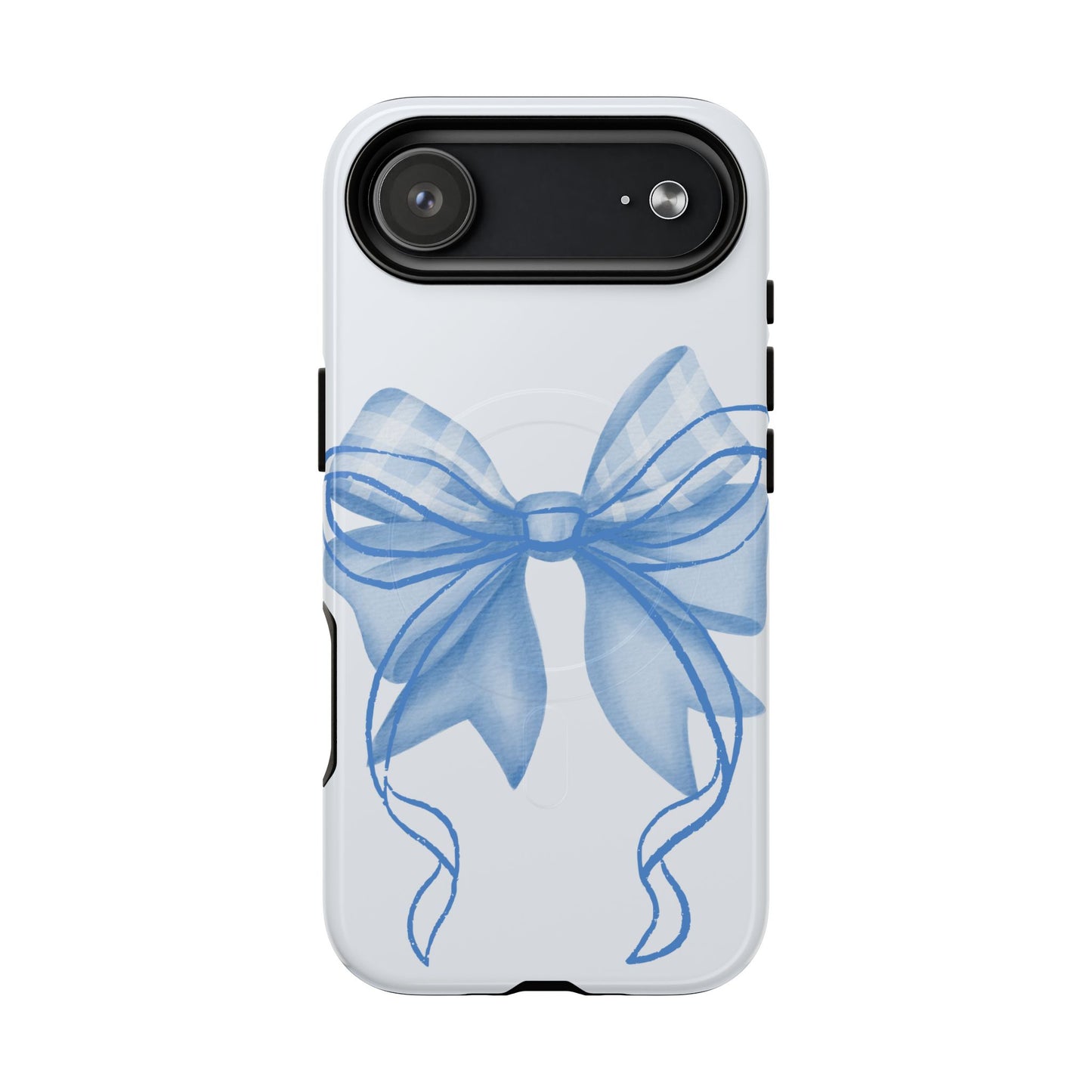 Coquette Blue Bow iPhone Case