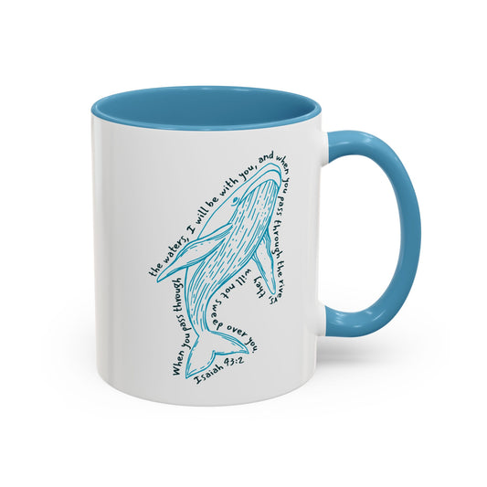 Isaiah 43:2 Whale - Mug