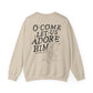 Adore Him - Christian Christmas Sweatshirt