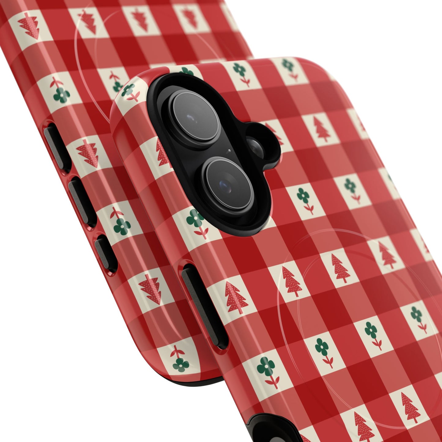 Red Gingham Holiday - Phone Case