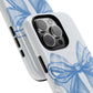Coquette Blue Bow iPhone Case