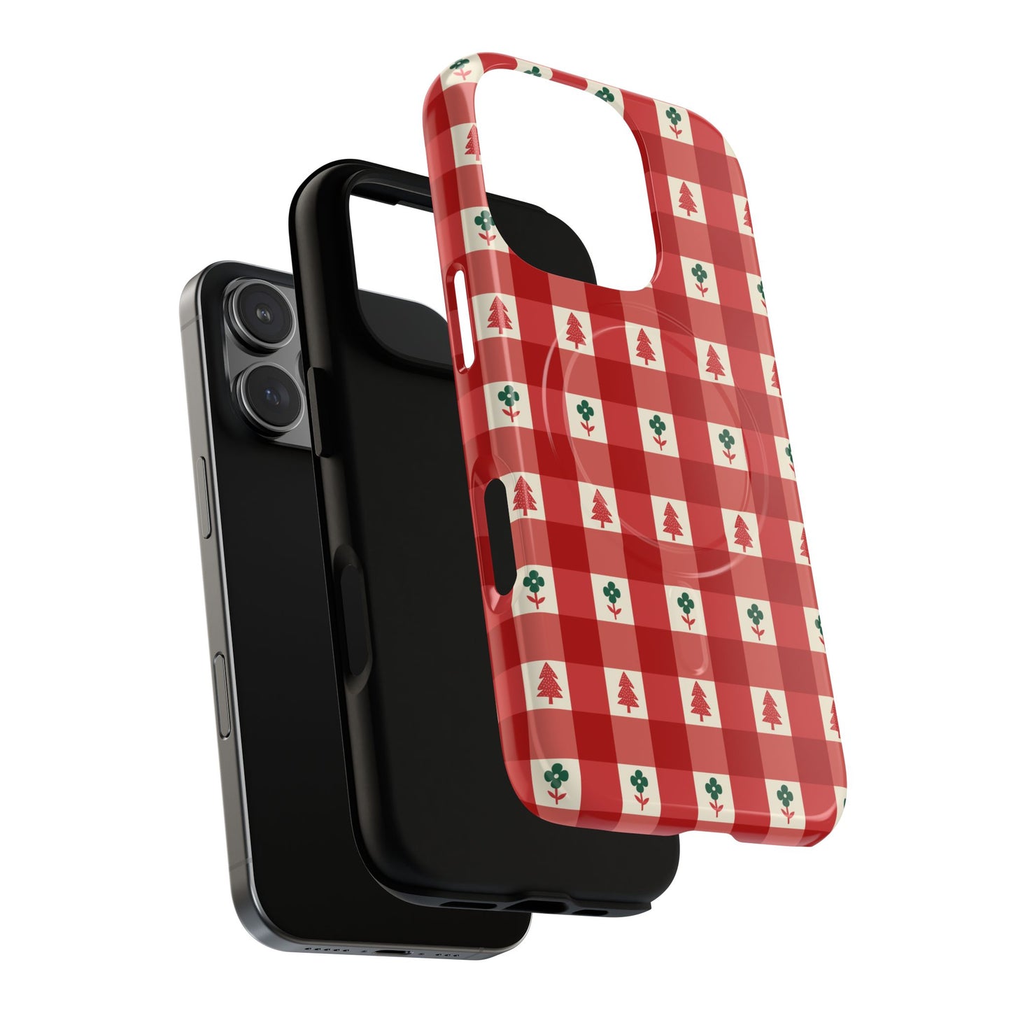 Red Gingham Holiday - Phone Case