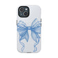 Coquette Blue Bow iPhone Case