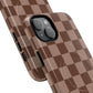 Cocoa Checkered Phone Case