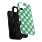 Green Gingham iPhone Case