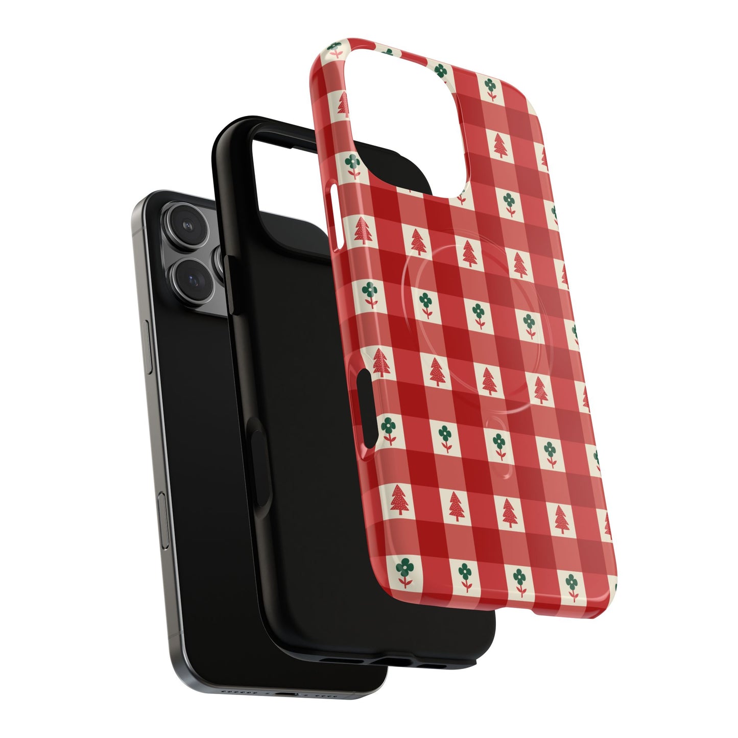 Red Gingham Holiday - Phone Case