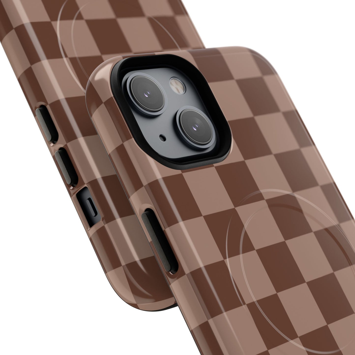 Cocoa Checkered Phone Case
