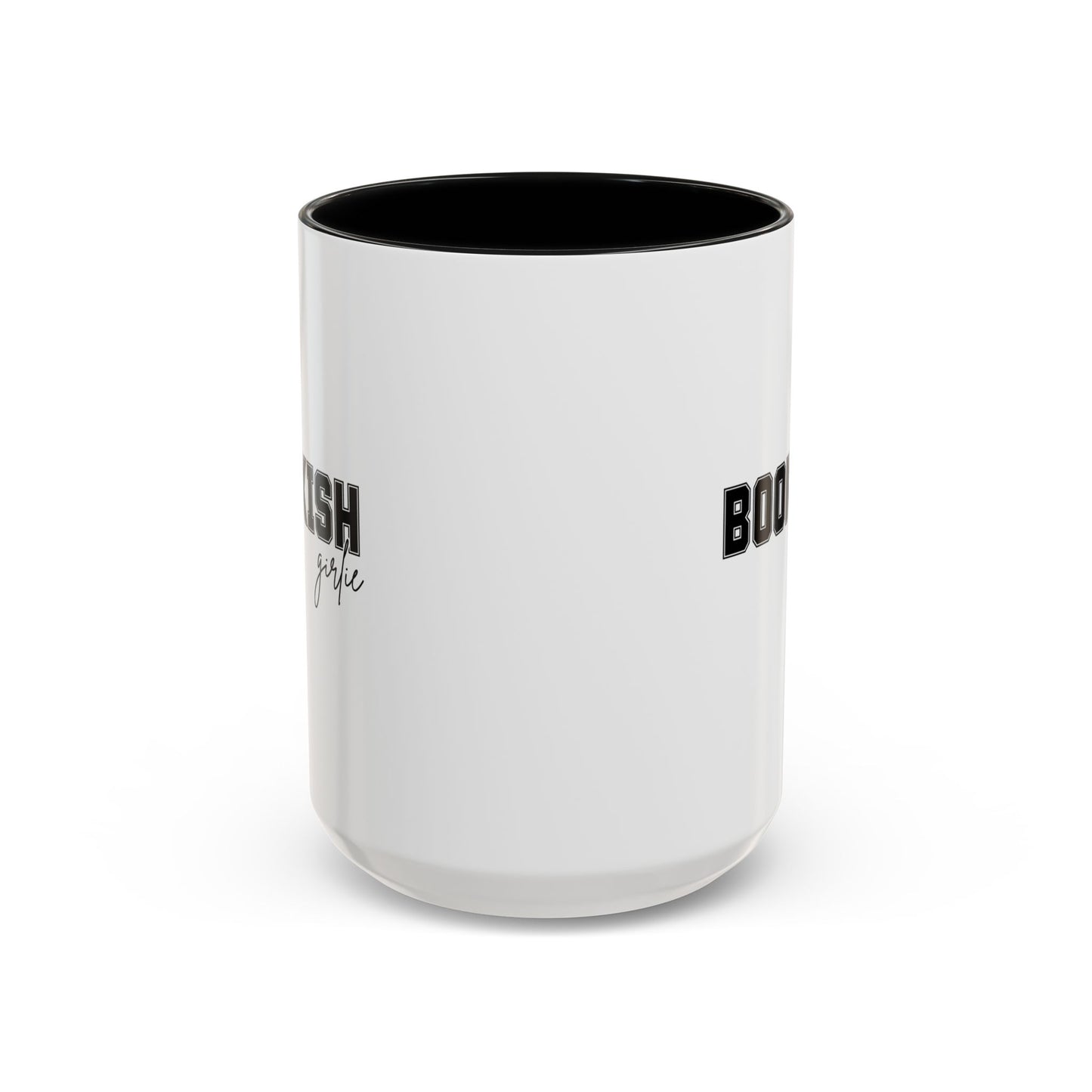 Bookish Girlie Black Coffee Cup, Accent Mugs for Readers, Perfect Gift for Book Lovers, Cozy Home Decor, Literary Gift Idea