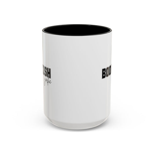 Bookish Girlie Black Coffee Cup, Accent Mugs for Readers, Perfect Gift for Book Lovers, Cozy Home Decor, Literary Gift Idea