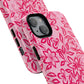 Hot Pink Floral iPhone Case