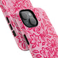 Hot Pink Floral iPhone Case