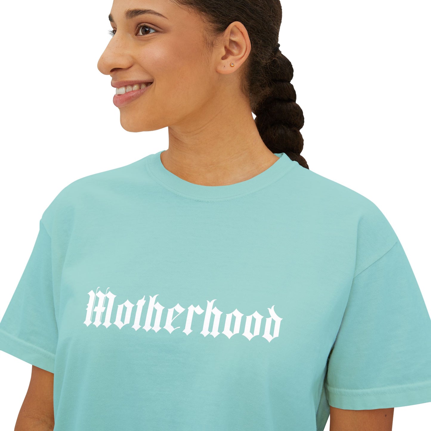 Motherhood (Gothic Font) - Crop Tee
