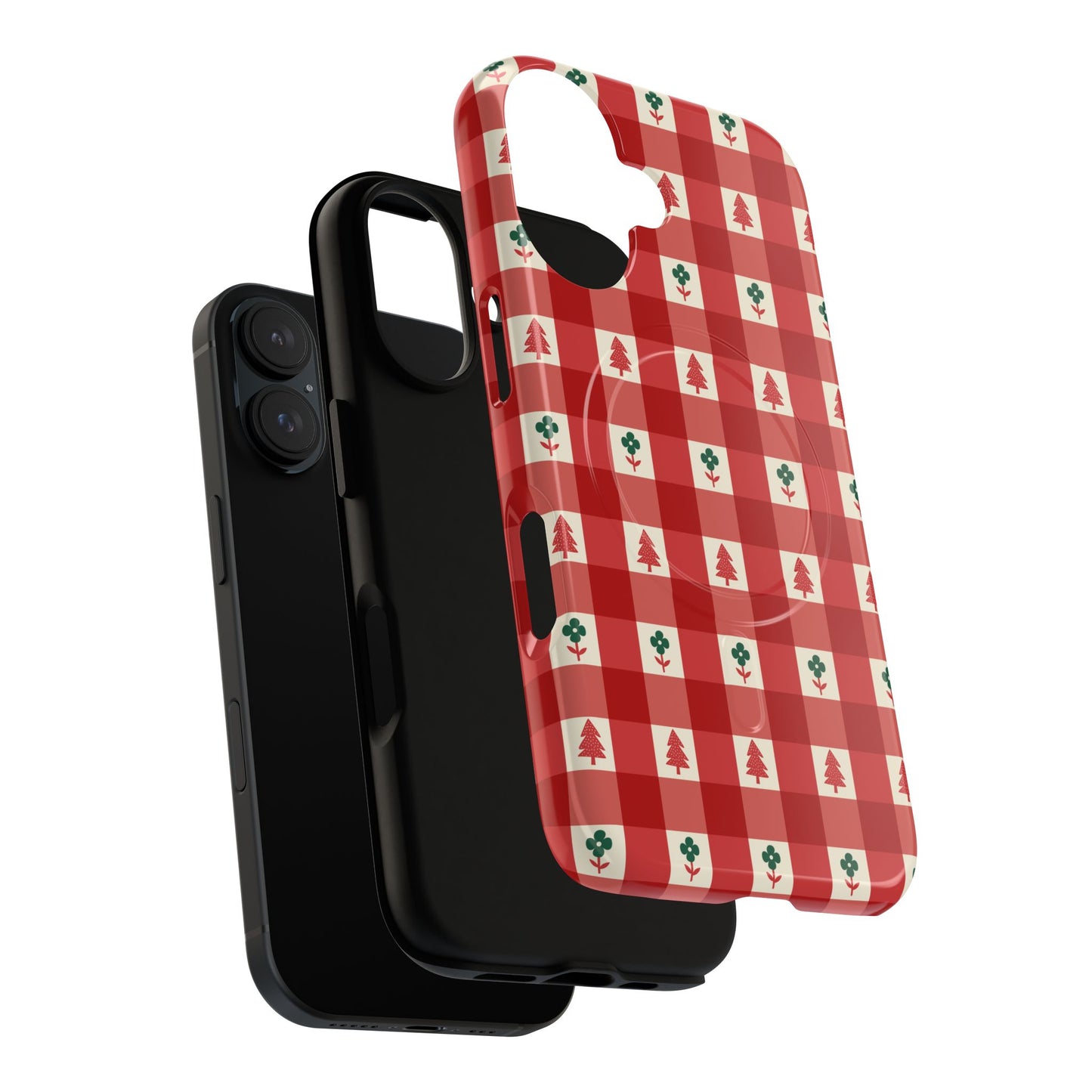 Red Gingham Holiday - Phone Case