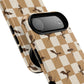 Dragon Check Phone Case — Camel
