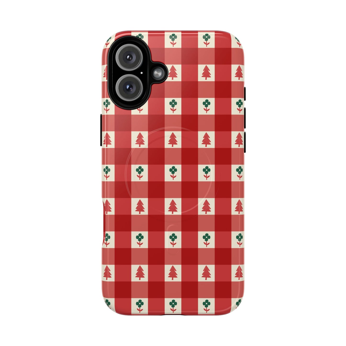 Red Gingham Holiday - Phone Case