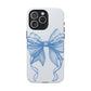 Coquette Blue Bow iPhone Case
