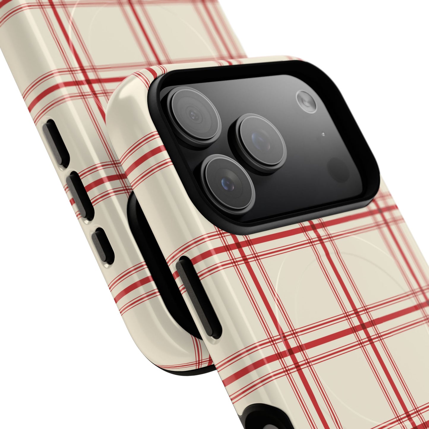 Red and White Plaid - Phone Case