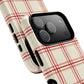 Red and White Plaid - Phone Case