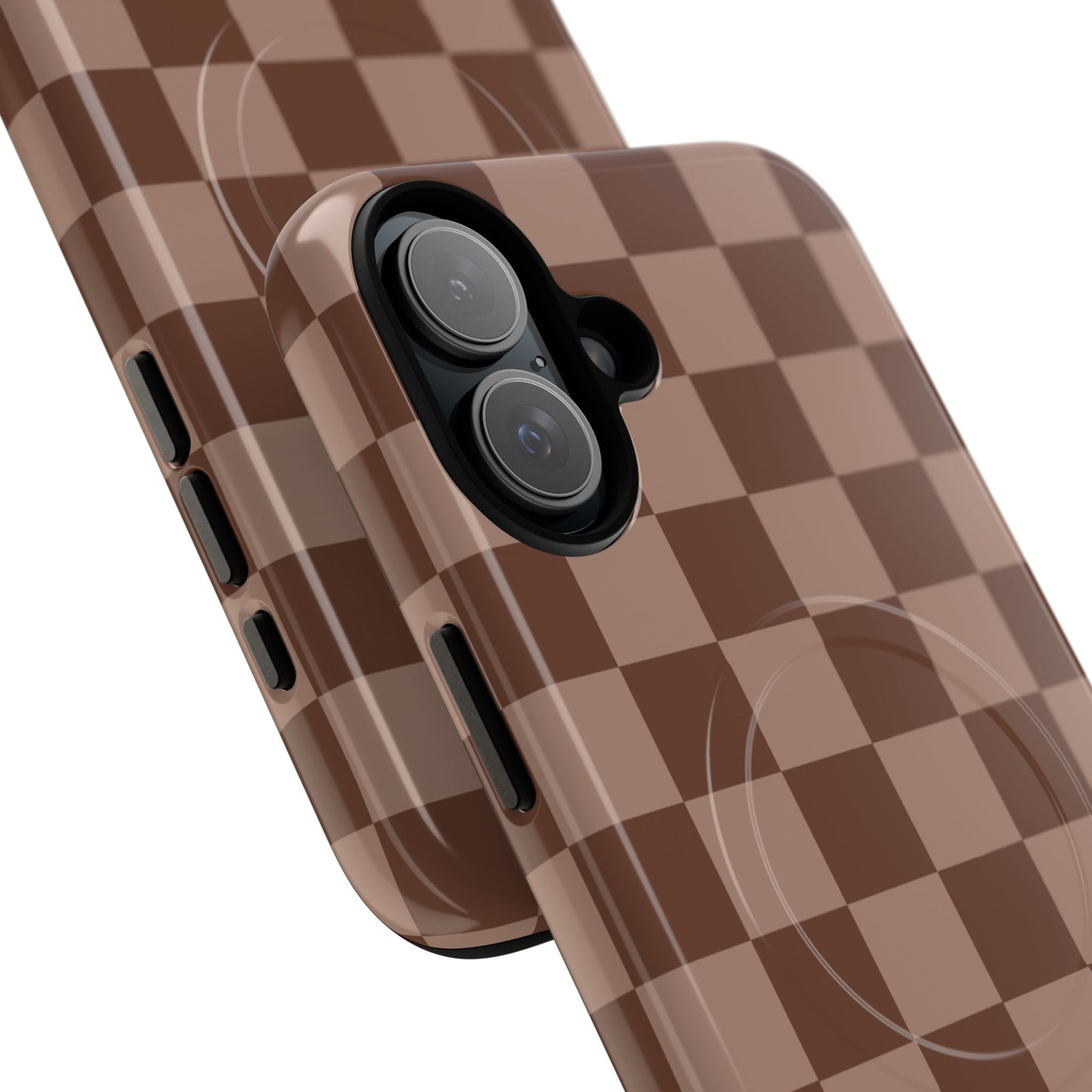 Cocoa Checkered Phone Case